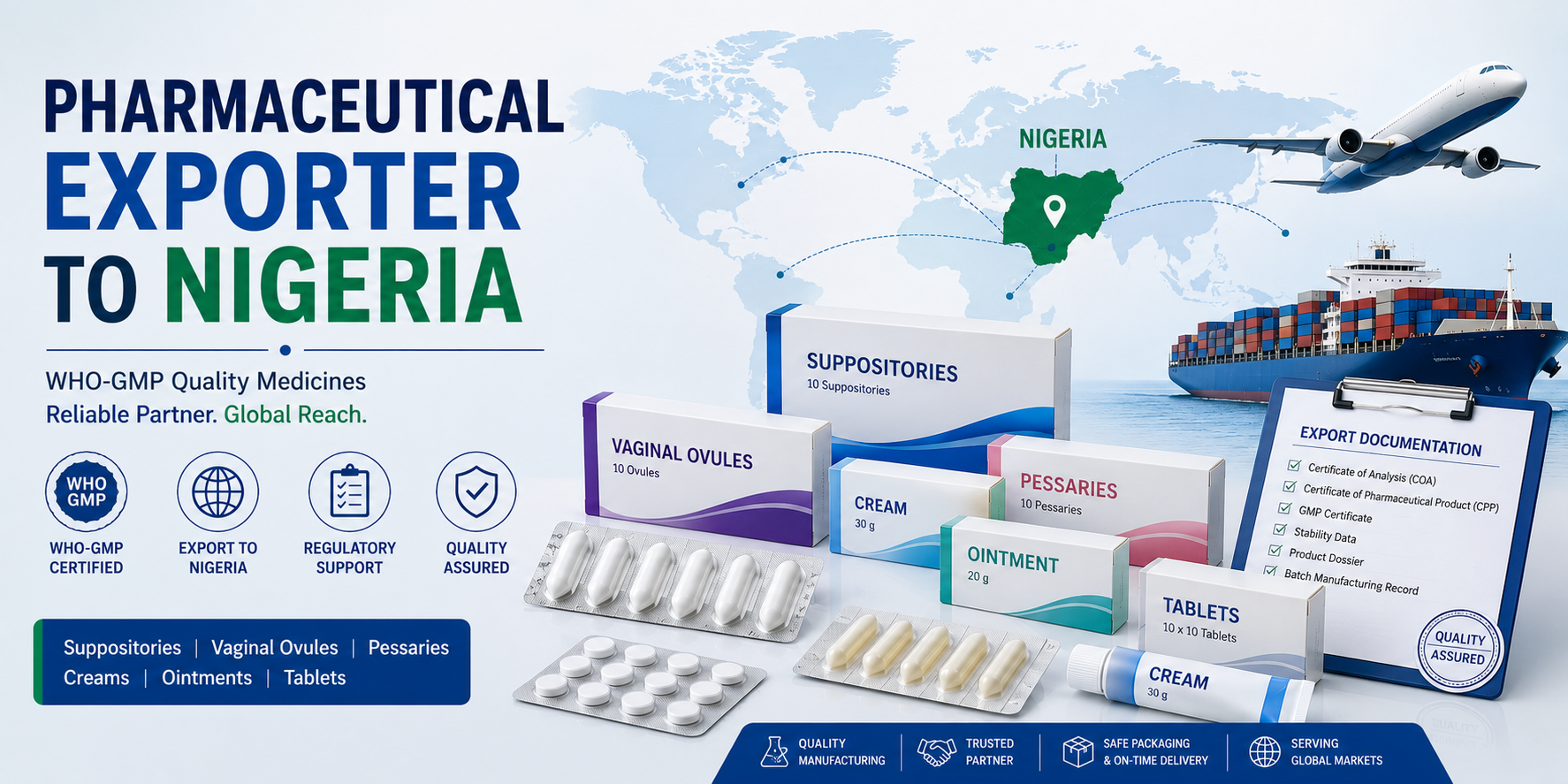 Pharmaceutical Exporter to Nigeria